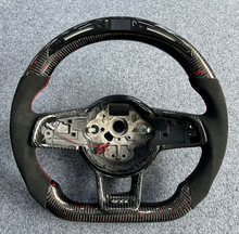 Load image into Gallery viewer, Volkswagen Golf MK7 / MK7.5 GTI / R LED Display Carbon Fibre Steering Wheel (LED CUSTOM / 2013 - 2020 Models)
