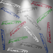 Load image into Gallery viewer, Fuel-It Logo Sticker Sheet 2 Pack Waterproof Vinyl Decals for Cars, Windows, Toolboxes and Laptops
