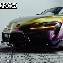 Load image into Gallery viewer, Nforcd Toyota GR Supra A90 MK5 (MKV) CSL Style Yellow Headlight DRL LED Module Set – Daytime Running Light Conversion
