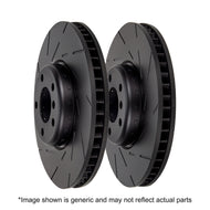 EBC Brakes D2067R 345mm Rear Brake Discs for BMW F20 F21 F22 F23 F30 F31 F32 F36 with Brembo Rear Calipers - Lightweight 2-Piece Riveted OE Replacement - Thermic Black Coated (M135i M140i M235i M240i 228i 230i 320i 325i 420i 425i)