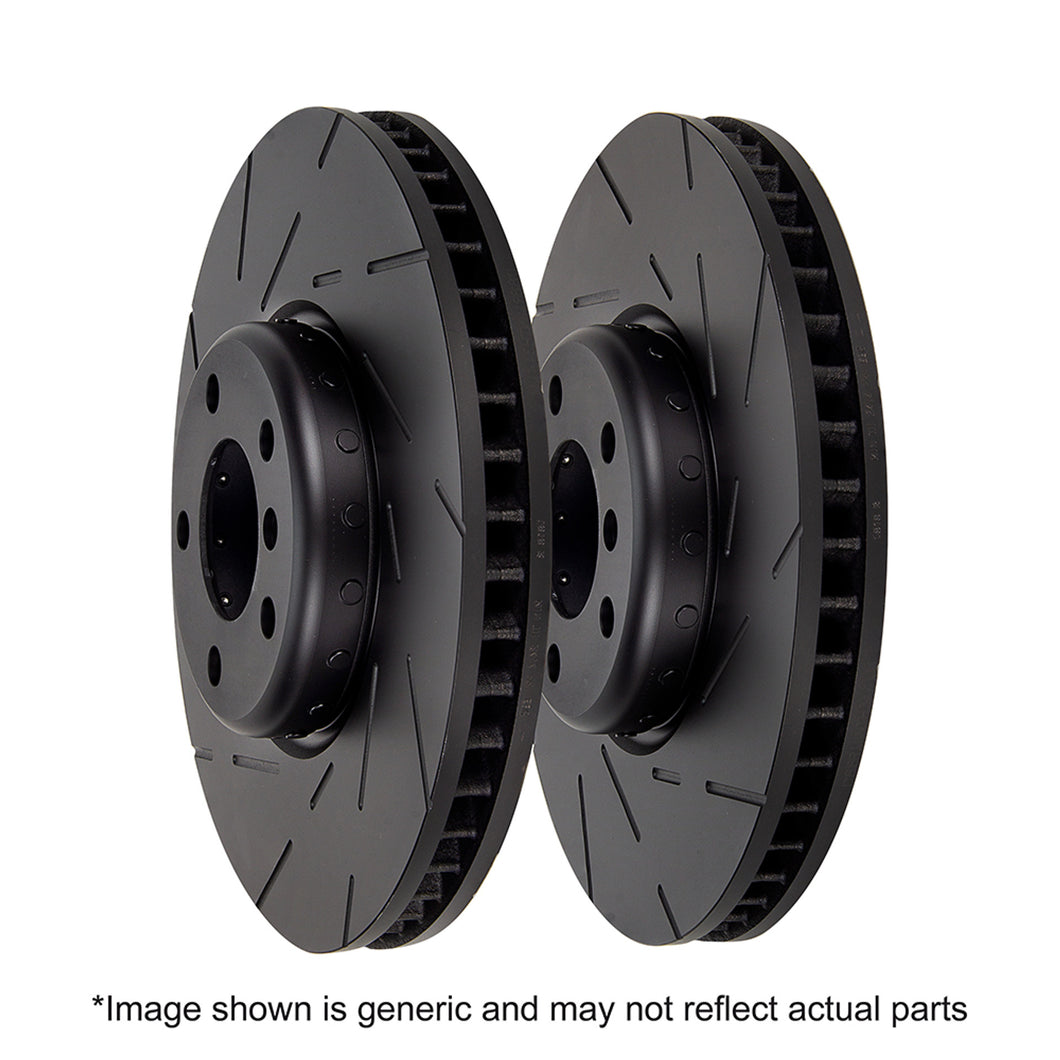 EBC Brakes Rear Brake Discs/Rotors for BMW G20 G21 G30 G31 G32 G11 G12 G01 G02 G29 (TRW Rear Caliper) OE Replacement Lightweight Riveted, Thermic Black Coated - 330i 540i 640i Z4 30i - D2120R