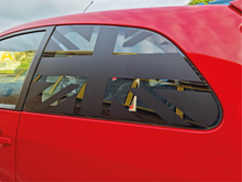 Load image into Gallery viewer, Mk6 &amp; 6.5 Fiesta Rear 3 Door Union Jack Window Vinyl Decal (Set of 2)
