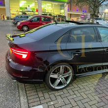 Load image into Gallery viewer, V Style Carbon Fibre Boot Spoiler for Audi A3 S3 RS3 Saloon 13-20
