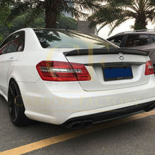 Load image into Gallery viewer, V Style Carbon Fibre Boot Spoiler for Mercedes Benz W212 E Class Saloon 10-17

