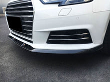 Load image into Gallery viewer, V Style Carbon Fibre Front Splitter for Audi A4 B9 Non S Line 15-19
