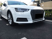 Load image into Gallery viewer, V Style Carbon Fibre Front Splitter for Audi A4 B9 Non S Line 15-19

