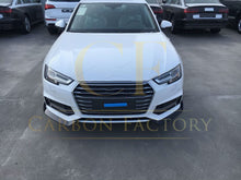 Load image into Gallery viewer, V Style Carbon Fibre Front Splitter for Audi A4 B9 S Line &amp; S4 15-19
