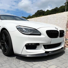 Load image into Gallery viewer, V Style Carbon Fibre Front Splitter for BMW F06 F12 F13 6 Series 11-18
