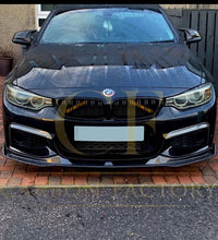 Load image into Gallery viewer, V Style Carbon Fibre Front Splitter for BMW F32 F33 F36 4 Series 14-20
