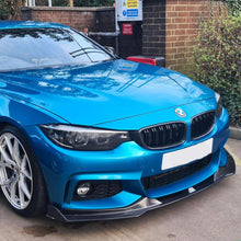 Load image into Gallery viewer, V Style Carbon Fibre Front Splitter for BMW F32 F33 F36 4 Series 14-20
