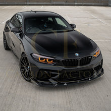 Load image into Gallery viewer, V Style Carbon Fibre Front Splitter for BMW F87 M2C Competition 16-21
