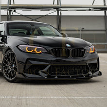 Load image into Gallery viewer, V Style Carbon Fibre Front Splitter for BMW F87 M2C Competition 16-21
