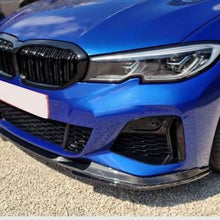 Load image into Gallery viewer, V Style Carbon Fibre Front Splitter for BMW G20 G21 3 Series Pre-LCI M Sport 19-22
