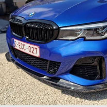 Load image into Gallery viewer, V Style Carbon Fibre Front Splitter for BMW G20 G21 3 Series Pre-LCI M Sport 19-22
