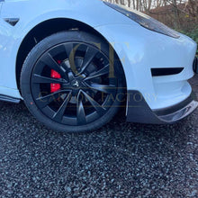 Load image into Gallery viewer, V Style Carbon Fibre Front Splitter for Tesla Model 3 16-23
