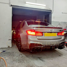 Load image into Gallery viewer, V Style Carbon Fibre Rear Diffuser for BMW G30 G31 5 Series M Sport F90 M5 17-23
