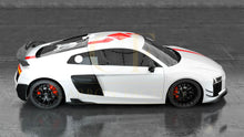 Load image into Gallery viewer, V Style Carbon Fibre Rear Side Skirts Extension for Audi R8 V10 Gen 2 15-19
