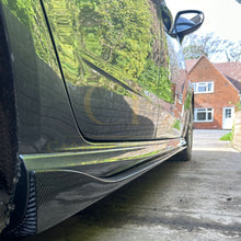 Load image into Gallery viewer, V Style Carbon Fibre Side Skirts for Audi A3 Hatchback S Line 13-15
