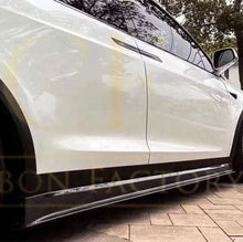 Load image into Gallery viewer, V Style Carbon Fibre Side Skirts for Tesla Model X 16-Present
