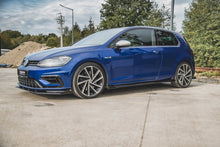 Load image into Gallery viewer, Maxton Design - STREET PRO SIDE SIDE SKIRTS DIFFUSERS + FLAPS VW GOLF 7 R / R-LINE FACELIFT
