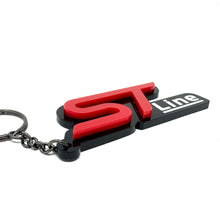 Load image into Gallery viewer, 4D ST-Line Logo Keychain for Ford – Gloss Black with Custom Colour Options | CEUK
