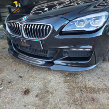 Load image into Gallery viewer, V Style Carbon Fibre Front Splitter for BMW F06 F12 F13 6 Series 11-18

