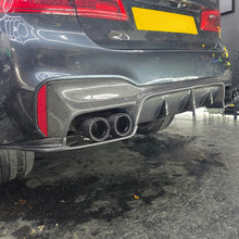 Load image into Gallery viewer, V Style Carbon Fibre Rear Diffuser for BMW G30 G31 5 Series M Sport F90 M5 17-23

