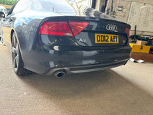 Load image into Gallery viewer, V Style Carbon Fibre Rear Diffuser for Audi 4G A7 S Line 10-14
