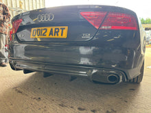 Load image into Gallery viewer, V Style Carbon Fibre Rear Diffuser for Audi 4G A7 S Line 10-14
