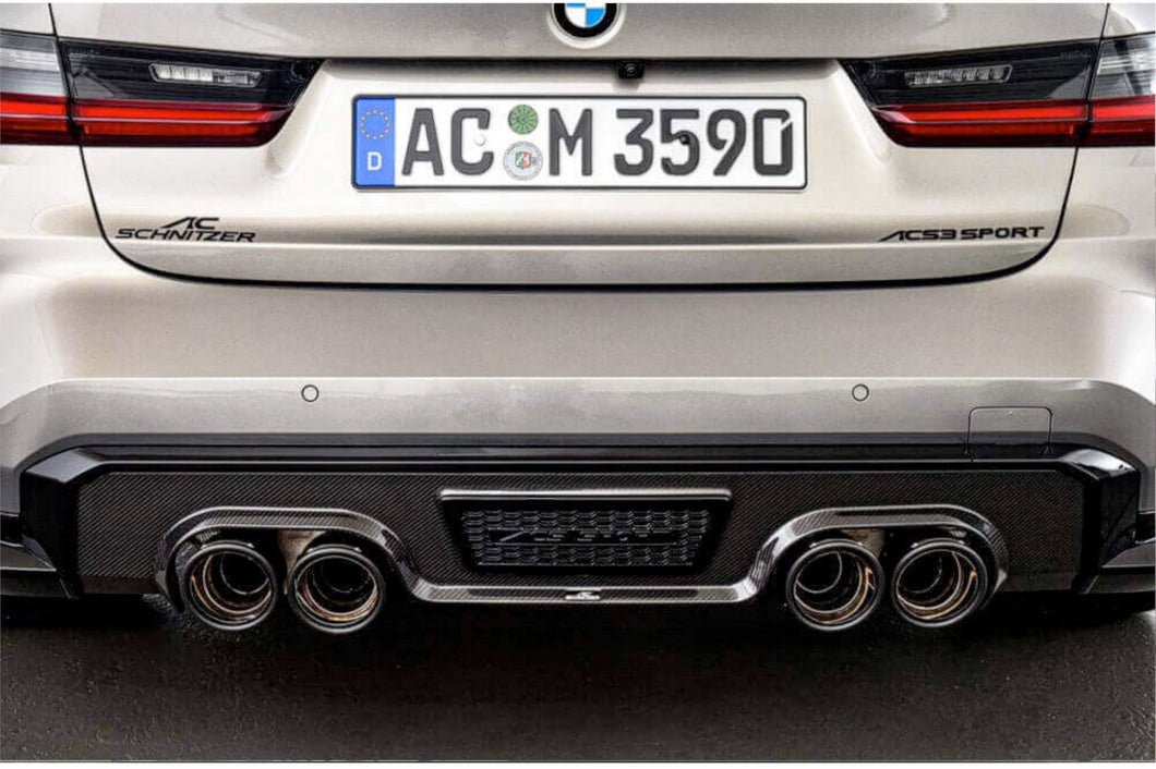 AC Schnitzer Carbon Fibre Rear Diffuser for BMW M4 G82 Coupe & G83 Convertible | Gloss Carbon | ACS Sport | Performance Rear Valance
