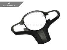 Load image into Gallery viewer, AutoTecknic Carbon Fibre Alcantara Steering Wheel Trim Insert for BMW X3 (G01) &amp; X4 (G02) 2018+ – OEM-Fit 3K 2x2 Twill Replacement
