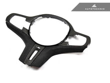 Load image into Gallery viewer, Autotecknic Carbon Fibre (Fiber) &amp; Alcantara Steering Wheel Trim for BMW X3M F97 &amp; X4M F98 (2019+) - 2x2 3K Twill, OEM Fit
