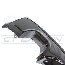 Load image into Gallery viewer, BMW 2 SERIES F22/F23 GLOSS BLACK TWIN EXHAUST DIFFUSER - MP STYLE - BLAK BY CT CARBON

