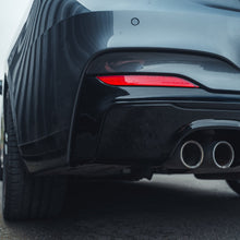 Load image into Gallery viewer, BMW 2 SERIES F22/F23 GLOSS BLACK TWIN EXHAUST DIFFUSER - MP STYLE - BLAK BY CT CARBON
