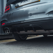Load image into Gallery viewer, BMW 2 SERIES F22/F23 GLOSS BLACK TWIN EXHAUST DIFFUSER - MP STYLE - BLAK BY CT CARBON
