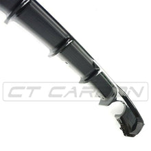 Load image into Gallery viewer, BMW 3 SERIES F30/F31 GLOSS BLACK DUAL EXHAUST DIFFUSER - MP STYLE - BLAK BY CT CARBON
