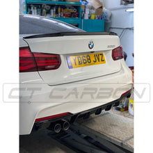 Load image into Gallery viewer, BMW 3 SERIES F30/F31 GLOSS BLACK LEFT EXHAUST DIFFUSER - MP STYLE - BLAK BY CT CARBON
