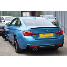 Load image into Gallery viewer, BMW 4 Series F32/F33/F36 GLOSS BLACK TWIN LEFT EXIT EXHAUST DIFFUSER
