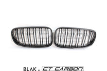 Load image into Gallery viewer, BMW 3 SERIES E92 &amp; E93 LCI DOUBLE SLAT BLACK GRILLES - BLAK BY CT CARBON
