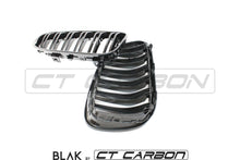 Load image into Gallery viewer, BMW 3 SERIES E92 &amp; E93 LCI DOUBLE SLAT BLACK GRILLES - BLAK BY CT CARBON
