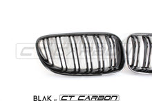 Load image into Gallery viewer, BMW 3 SERIES E92 &amp; E93 LCI DOUBLE SLAT BLACK GRILLES - BLAK BY CT CARBON
