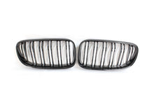 Load image into Gallery viewer, BMW 3 SERIES E92 &amp; E93 LCI DOUBLE SLAT BLACK GRILLES - BLAK BY CT CARBON
