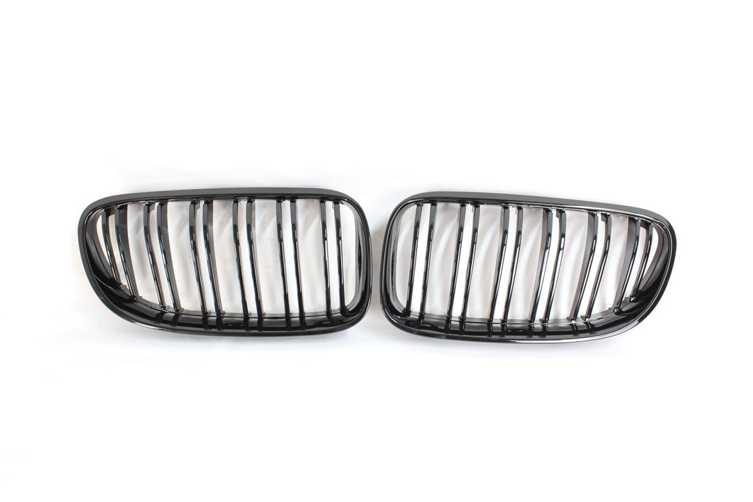 BMW 3 SERIES E92 & E93 LCI DOUBLE SLAT BLACK GRILLES - BLAK BY CT CARBON