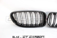 Load image into Gallery viewer, BMW 6 SERIES &amp; F06 F12 F13 DOUBLE SLAT BLACK GRILLES - BLAK BY CT CARBON
