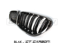 Load image into Gallery viewer, BMW 6 SERIES &amp; F06 F12 F13 DOUBLE SLAT BLACK GRILLES - BLAK BY CT CARBON
