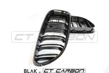 Load image into Gallery viewer, BMW 6 SERIES &amp; F06 F12 F13 DOUBLE SLAT BLACK GRILLES - BLAK BY CT CARBON
