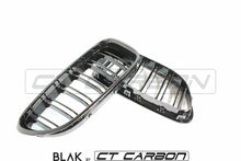 Load image into Gallery viewer, BMW 6 SERIES &amp; F06 F12 F13 DOUBLE SLAT BLACK GRILLES - BLAK BY CT CARBON
