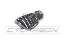 Load image into Gallery viewer, BMW E90 3 SERIES LCI DOUBLE SLAT BLACK GRILLES - BLAK BY CT CARBON
