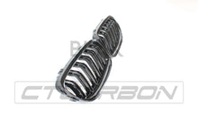 Load image into Gallery viewer, BMW E90 3 SERIES LCI DOUBLE SLAT BLACK GRILLES - BLAK BY CT CARBON
