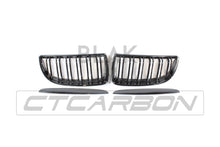 Load image into Gallery viewer, BMW E90 3 SERIES PRE-LCI DOUBLE SLAT BLACK GRILLES - BLAK BY CT CARBON
